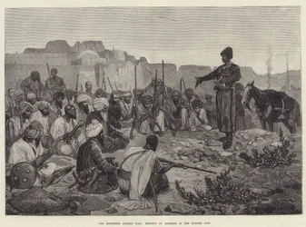 Zbliżająca się wojna afgańska, spotkanie Afreedis w przełęczy Chajber